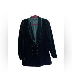 ON PARLE DE VOUS - GREEN VELVET BLAZER/JACKET EXCELLENT CONDITION